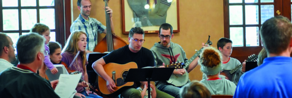 Center for Family Life Students and family members playing music