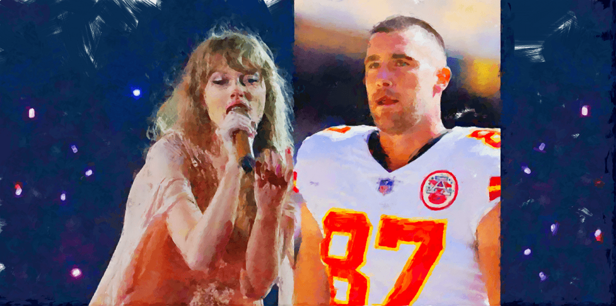 taylor swift and travis kelce painting